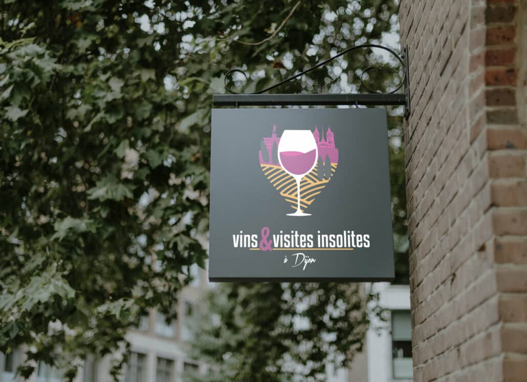 creation logo vins et visites insolites à Dijon