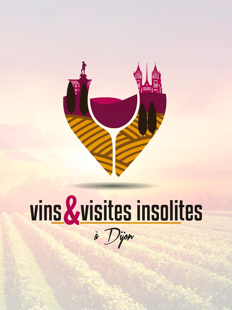 creation logo vin et visites insolites à dijon